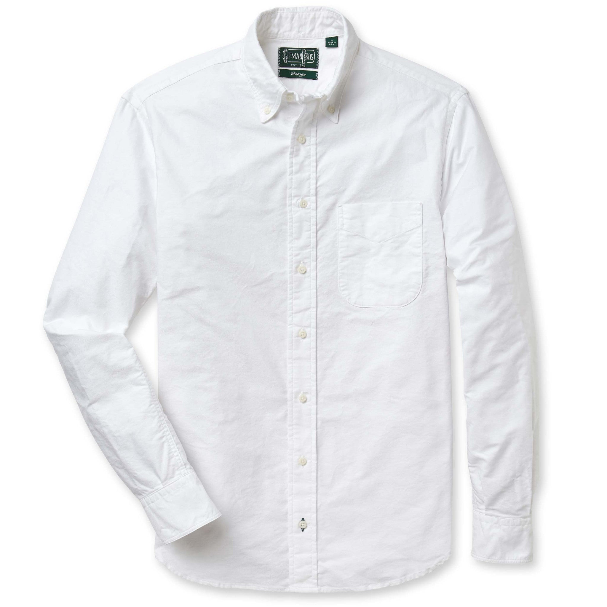 Gitman Vintage White Oxford Shirt